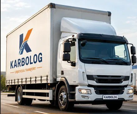 Camion KARBOLOG chargé et prêt pour le transport